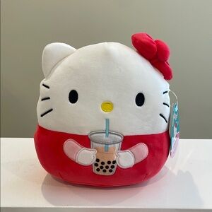NWT 8” Sanrio Hello Kitty Drinking Boba 🧋Squishmallow